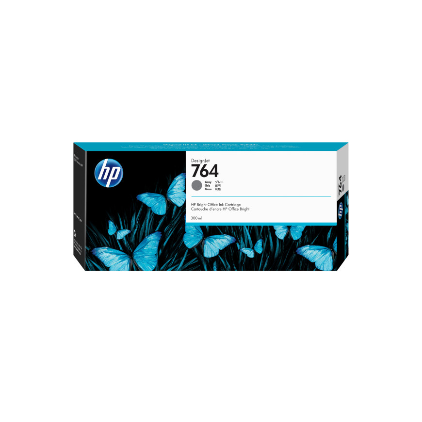 HP 764 300-ml Gray DesignJet Ink Cartridge (C1Q18A)