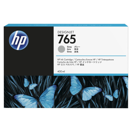 HP 765 400-ml Gray DesignJet Ink Cartridge (F9J53A)