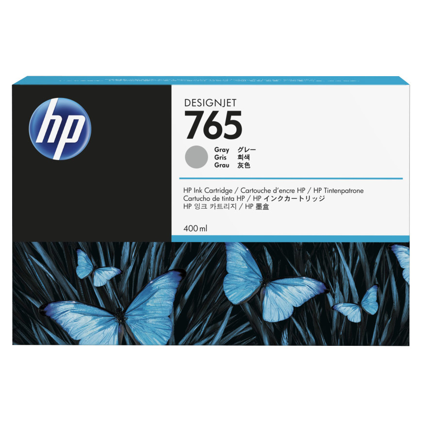 HP 765 400-ml Gray DesignJet Ink Cartridge (F9J53A)