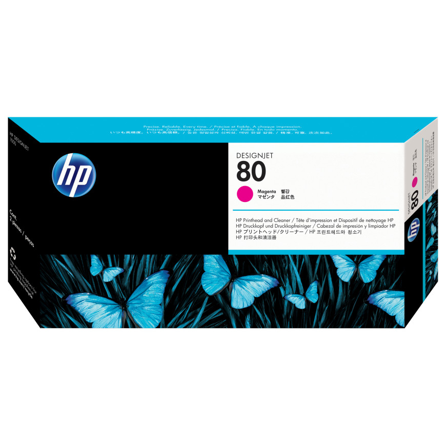 HP 80 Magenta DesignJet Printhead and Printhead Cleaner (C4822A)