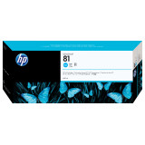 HP 81 680-ml Cyan DesignJet Dye Ink Cartridge (C4931A)
