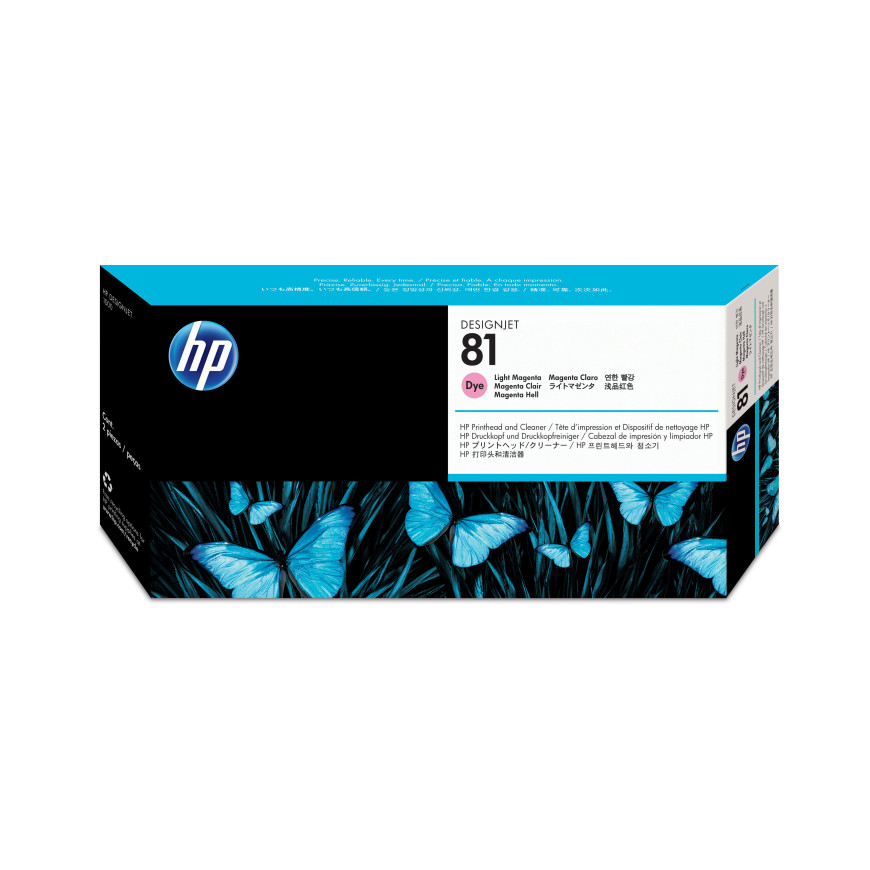 HP 81 Light Magenta DesignJet Dye Printhead and Printhead Cleaner (C4955A)