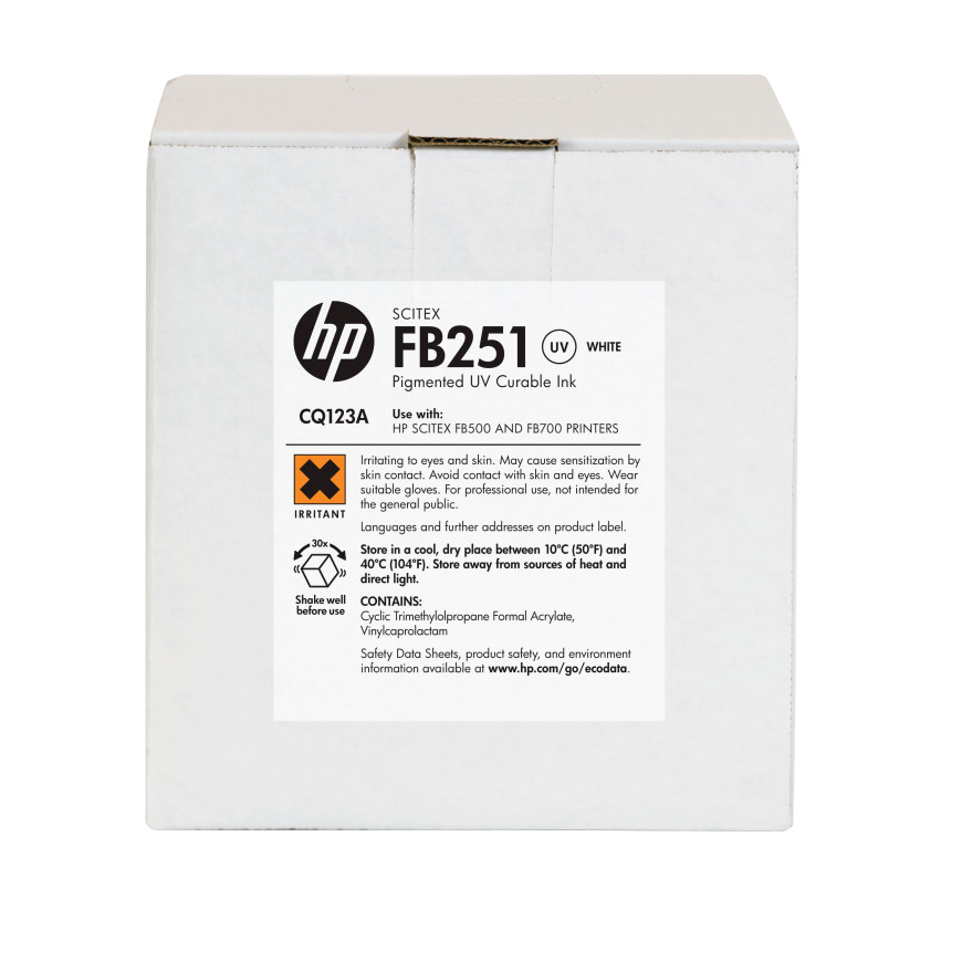 HP FB251 2-liter White Scitex Ink (CQ123A)