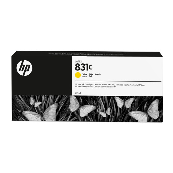 HP 831C 775-ml Yellow Latex Ink Cartridge (CZ697A)