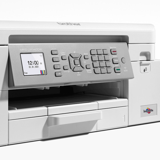 Multifonction jet d’encre A4 4-en-1 recto-verso avec consommables haute capacité, Wi-Fi et Wi-Fi direct (MFC-J4340DW)
