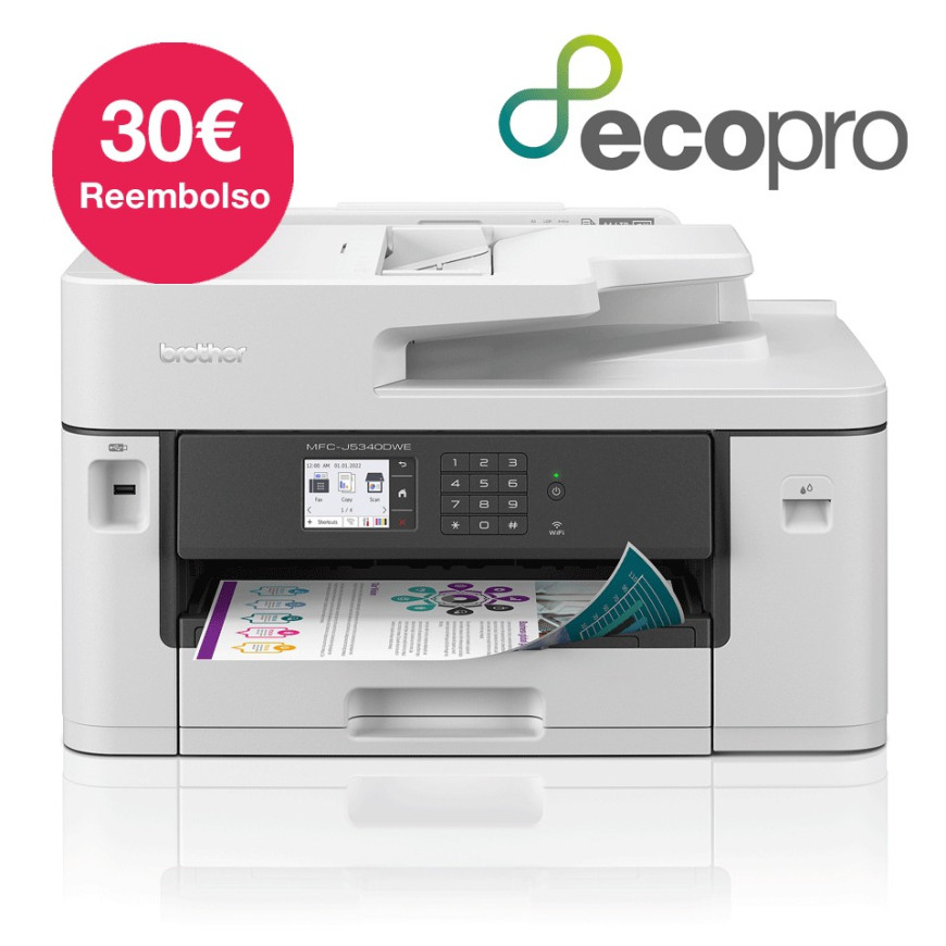 Imprimante multifonction jet d'encre couleur professionnelle 4-en-1 Business Smart (MFC-J5340DWE)