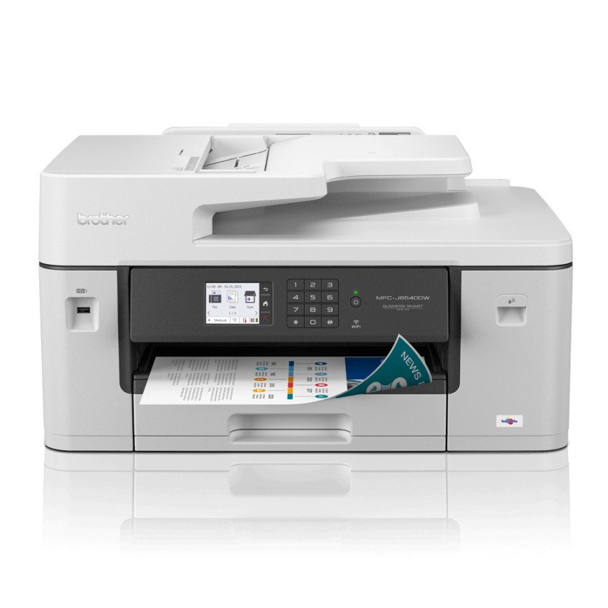 Imprimante multifonction jet d'encre couleur professionnelle 4-en-1 A3 Business Smart, 28 ipm ISO (MFC-J6540DWE)
