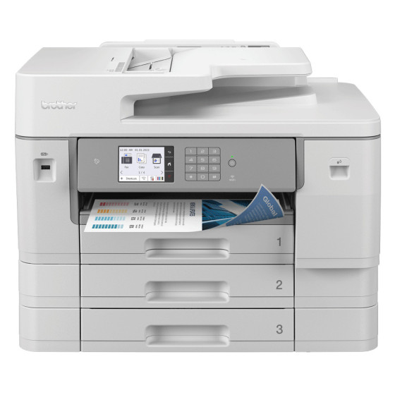 Multifonction jet d'encre couleur A3 capacité 750 feuilles réseau, Wi-Fi, émulation PCL6 et NFC (MFC-J6957DW)