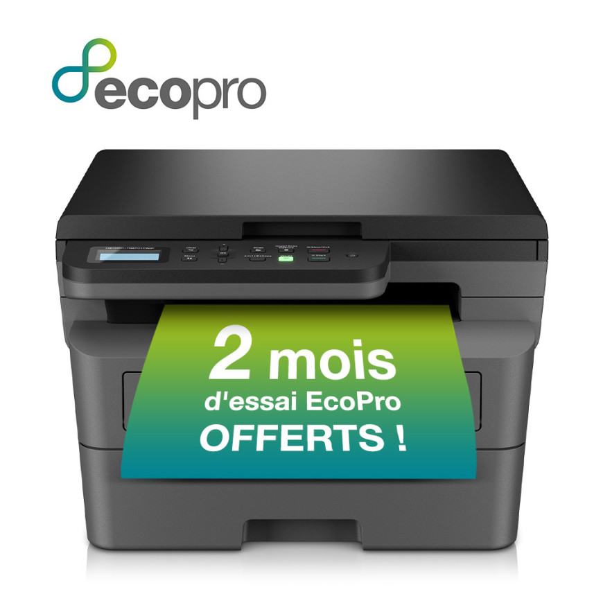 Multifonction 3-en-1 laser monochrome DCP-L2620DW avec impression recto-verso, WiFi, toner embarqué 700 pages, 32 ppm