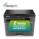 Multifonction 3-en-1 laser monochrome DCP-L2620DW avec impression recto-verso, WiFi, toner embarqué 700 pages, 32 ppm