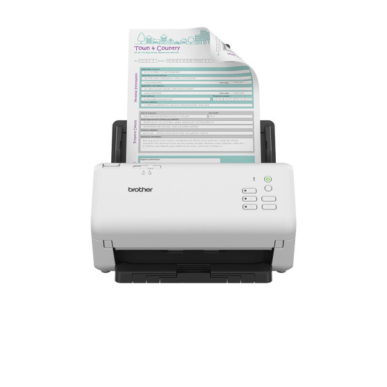 Scanner de documents bureautique, recto-verso, 40 ppm/80 ipm, chargeur ADF 80 f., Ethernet (ADS-4300N)