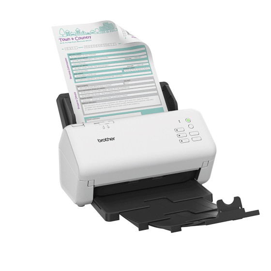 Scanner de documents bureautique, recto-verso, 40 ppm/80 ipm, chargeur ADF 80 f., Ethernet (ADS-4300N)