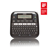 Etiqueteuse portable, Clavier AZERTY, Rubans TZe jusqu'à 12mm, Coupe manuelle, Mode déco. (PT-D210)