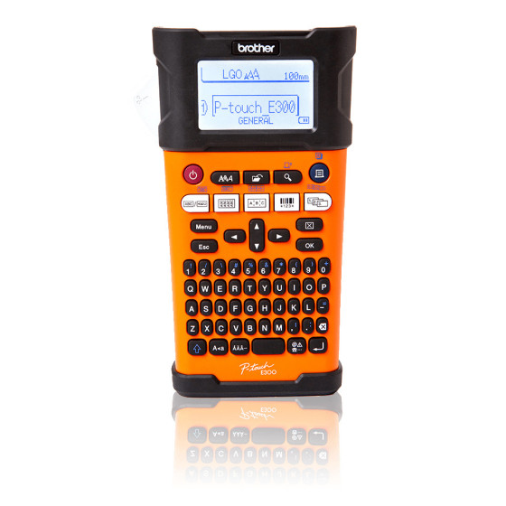 P-touch électricien, Clavier AZERTY, rubans jusqu’à 18mm, mallette, batterie, adaptateur (PT-E300VP)