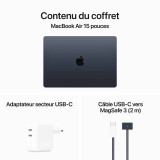 Apple MacBook Air M3 15 pouces (2024) Minuit 16 Go/256 go (MC9G4FN/A)