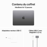 Apple MacBook Air M3 13 pouces (2024) gris sidéral 16 Go/256 Go (MC8G4FN/A)