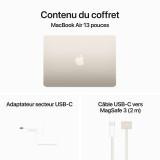 Apple MacBook Air M3 13 pouces (2024) Lumière stellaire 16 Go/256 Go (MC8J4FN/A)
