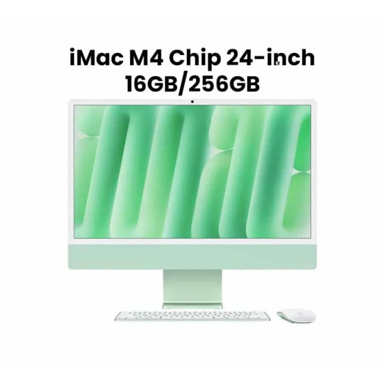 Apple iMac M4 (2024) 24" 16 Go 256 Go vert (MWUY3FN/A)