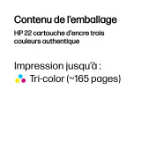 Cartouche HP 22 Couleur (C9352AE)