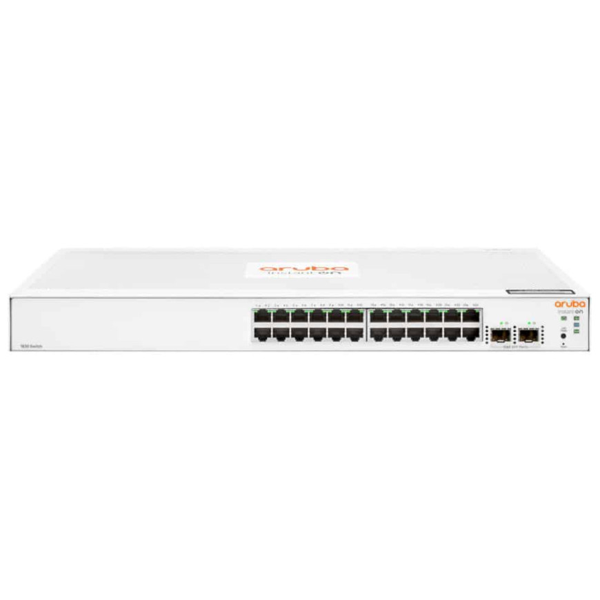Switch Aruba IOn 1830 24G 24 ports RJ-45 10/100/1000, 2 ports SFP 1 GbE (JL812A)