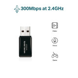Mercusys N300 Wireless Mini USB Adapter (MW300UM)