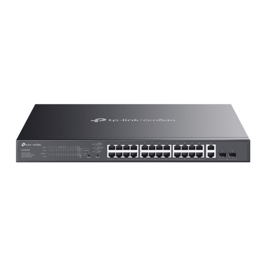 Switch TP-LINK 28 ports Gigabit Omada facile à gérer avec 24 ports PoE+ (ES228GMP)