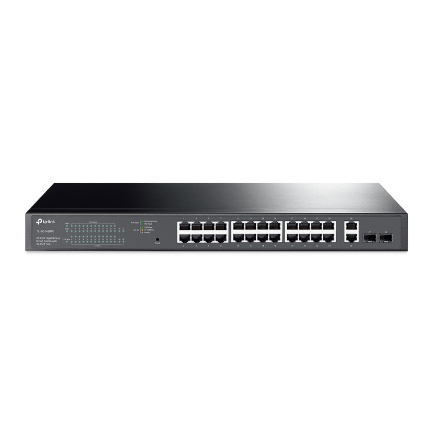 Switch TP-LINK 28-PORT Gigabit Easy Smart With 24-PORT POE+ (TL-SG1428PE)