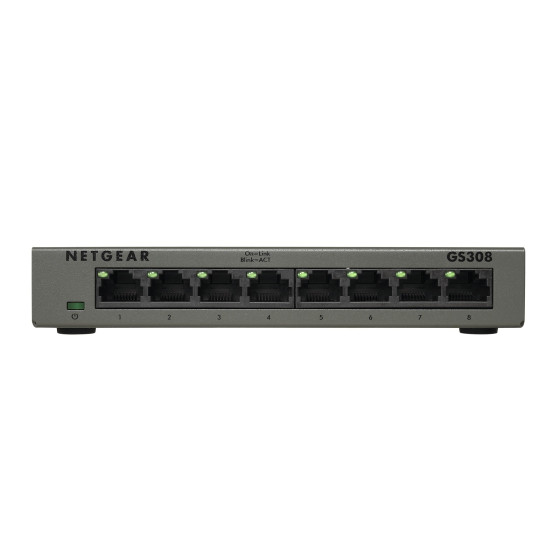Switch Netgear 8 ports PoE+ 10/100/1000 Mbps Non Manageable (GS308-300UKS)