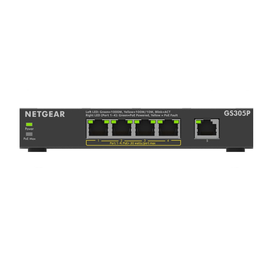 Switch Netgear GS305Pv3 (GS305P-300EUS)