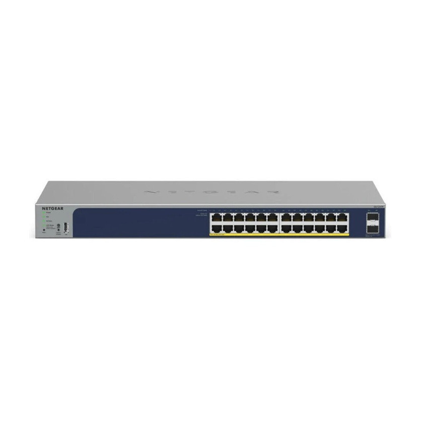 Switch Netgear Smart 24 Ports Gigabit Ethernet Poe+ With 2 SFP Ports (190w) (GS724TP-300EUS)