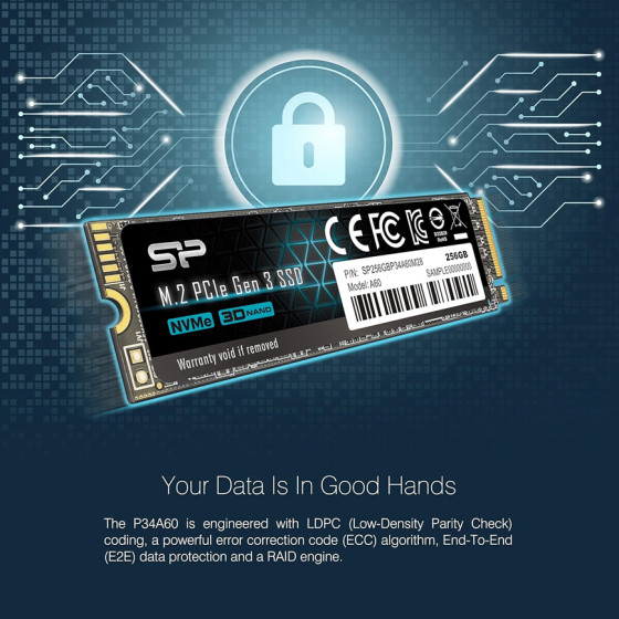 Silicon Power SSD 256GB M.2 Nvme (SP256GBP34A60M28)