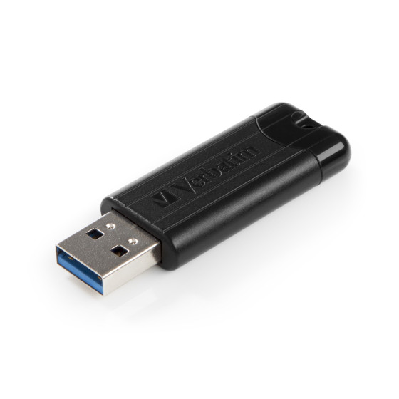 CLE USB Verbatim Pinstripe USB 3.2 128 GB Black (49319)