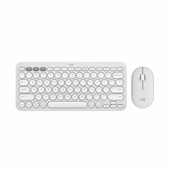 LOGITECH COMBO Pebble 2 Combo Clavier et souris sans fil Blanc (920-012210)