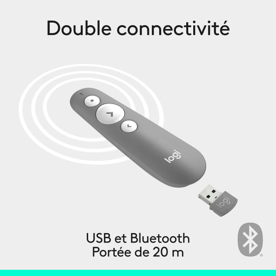 Logitech Laser Pointer R500S Gris (910-006520)