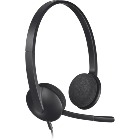 LOGITECH USB Headset H340 - BLACK - USB (981-000475)