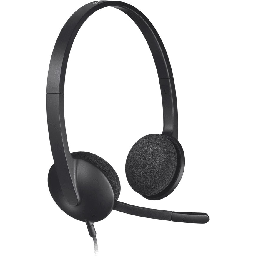 LOGITECH USB Headset H340 - BLACK - USB (981-000475)