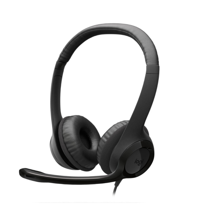 Logitech H390 Headset Corded Black USB Type C (981-001576)