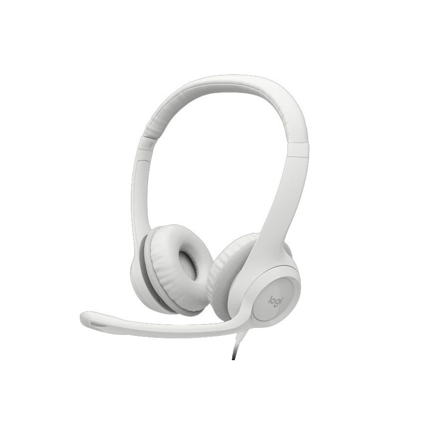 LOGITECH Corded Headset H390 - WHITE - USB (981-001286)