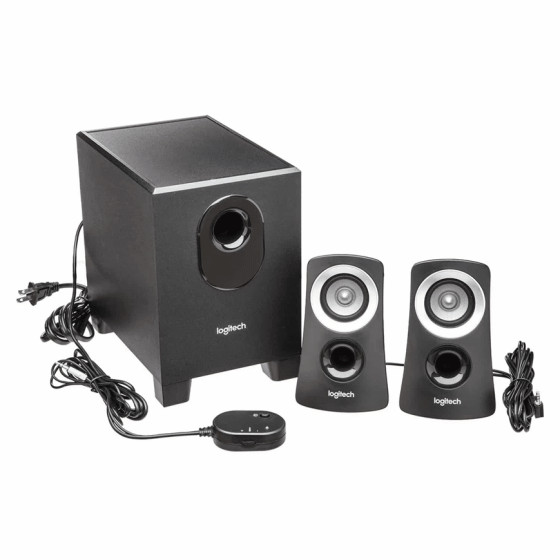LOGITECH Z313 Speaker System 2.1 - Black - 3.5 MM (980-000413)