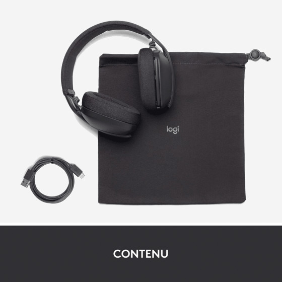 LOGITECH 100 Casque ZONE VIBE 100 GRAPHIT (981-001213)