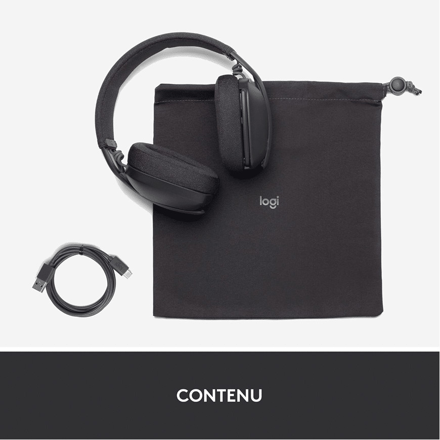 LOGITECH 100 Casque ZONE VIBE 100 GRAPHIT (981-001213)