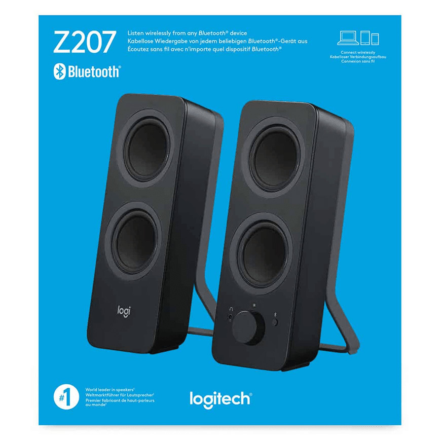 Logitech Z207 Bluetooth Stereo Speakers-black (980-001295)