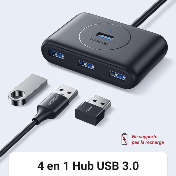 UGREEN HUB USB 3.0 to 4 x USB 3.0 1M (20291)
