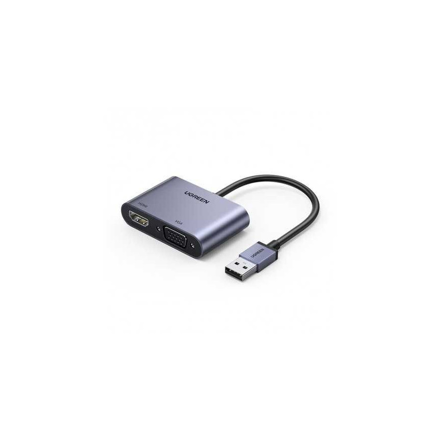 UGREEN Convertisseur USB 3.0 to HDMI+VGA (20518)