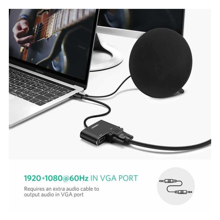 UGREEN Convertisseur USB 3.0 to HDMI+VGA (20518)