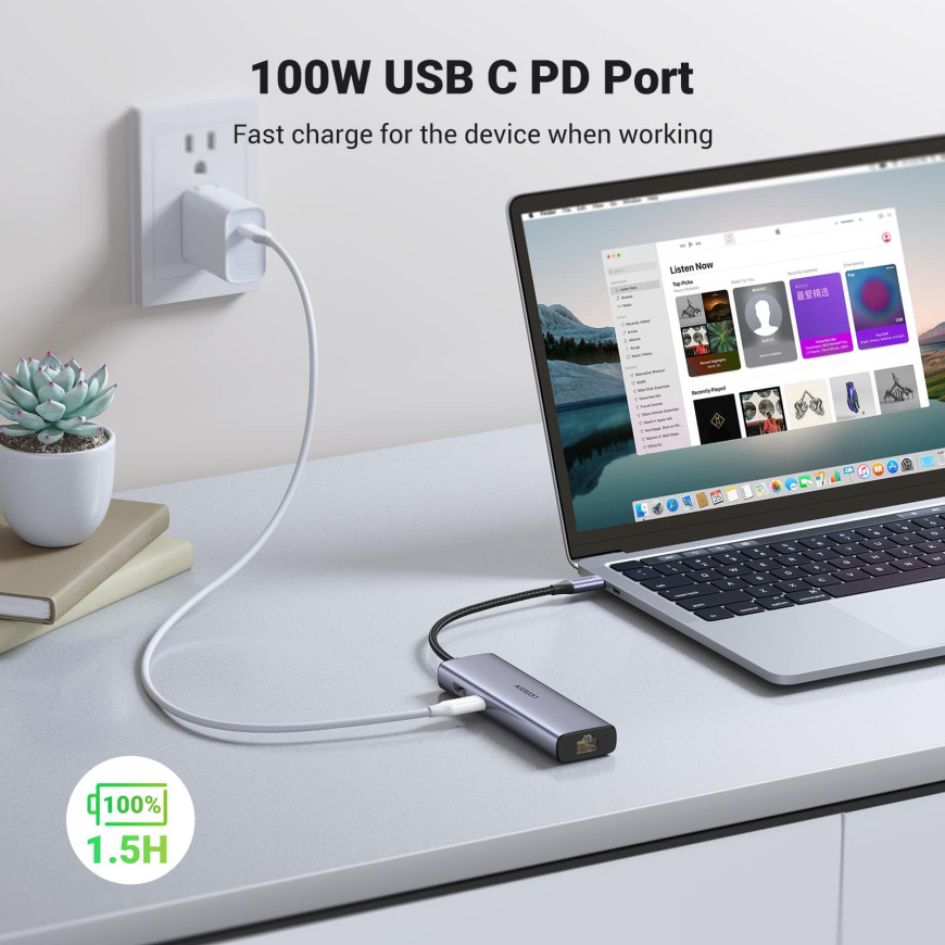 UGREEN Station d'accueil USB-C 7 en 1 (HDMI 4K) (90568)