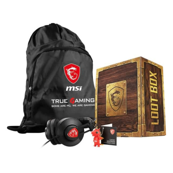 MSI Casque Gamer Loot BOX Noir (4719072743581)