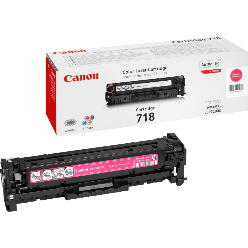 Canon Cartridge 718 Magenta(yield 2900**pages) (2660B002AA)