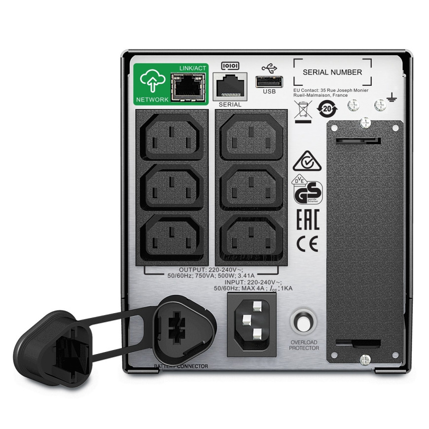 Onduleur line-interactive APC Smart-UPS smt 750VA 230V tour with smartconnect (SMT750IC)