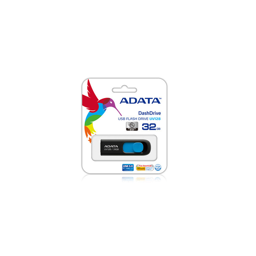 CLE USB Adata Metal UV128 128GB (AUV128-128G-RBE)